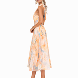 Aurora - Vestido con Escote en Acuarela Elegante