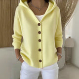 Felicia - Cardigan moderno con capucha