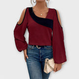 Escarlata - Blusa de escote cuadrado