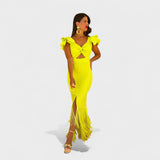 Lucía - Vestido flamenco neón