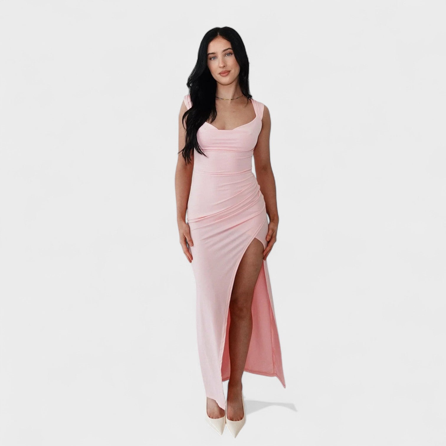 Sarela - Vestido largo con costados abiertos