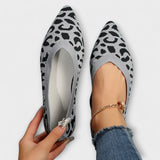Paola - Sabrinas de encaje con estampado de leopardo