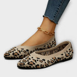 Paola - Sabrinas de encaje con estampado de leopardo