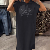 Sásquia - Vestido casual con capucha elegante