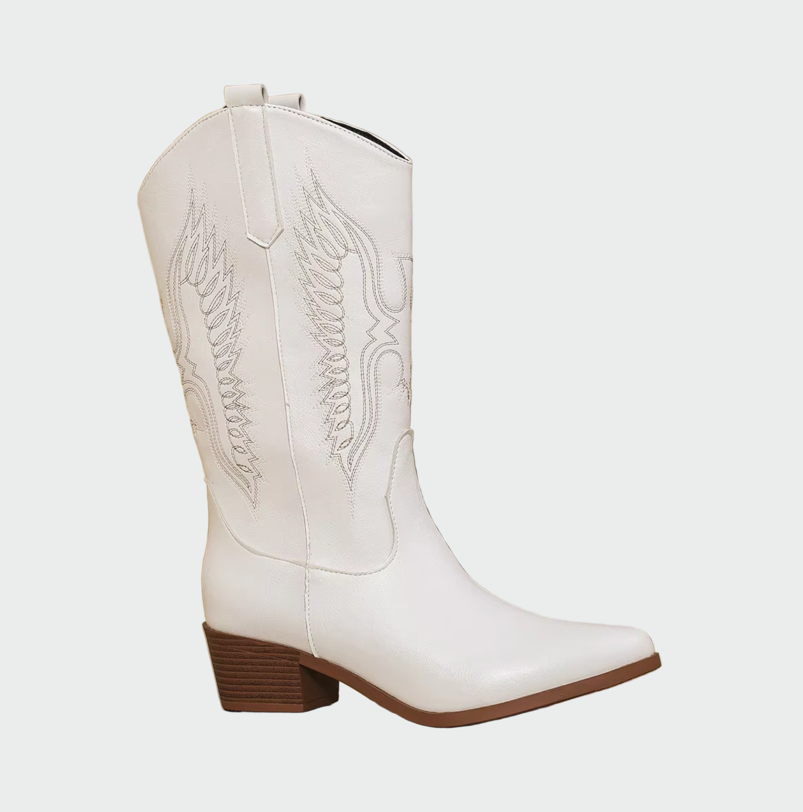 Botas de cowboy occidentales de piel para mujer