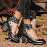 Ginebra - Zapatos de tacón alto con tiras múltiples y suela gruesa