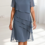 Lía - Vestido Ruffle de Conforto Elegante