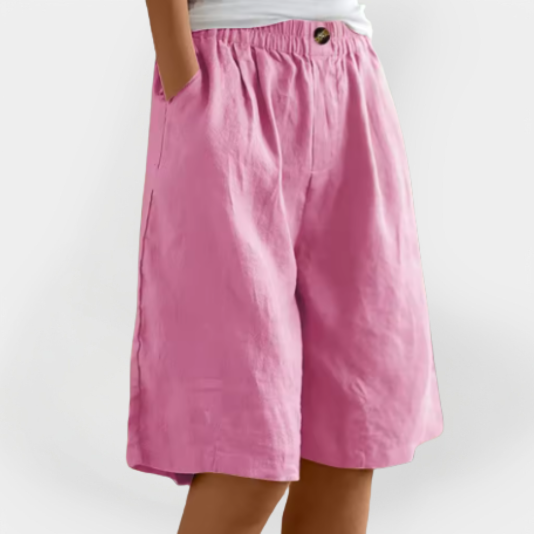 Pantalones de Lino con Bolsos para Valentina