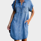 Vestido de denim desenfadado