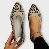 Paola - Sabrinas de encaje con estampado de leopardo