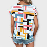 Mónica - Blusa de manga corta elegante