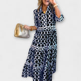Sofía - Vestido Midi con Cadenas Elegantes