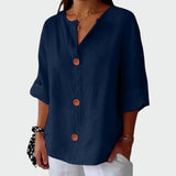 Blusa casual con textura elegante