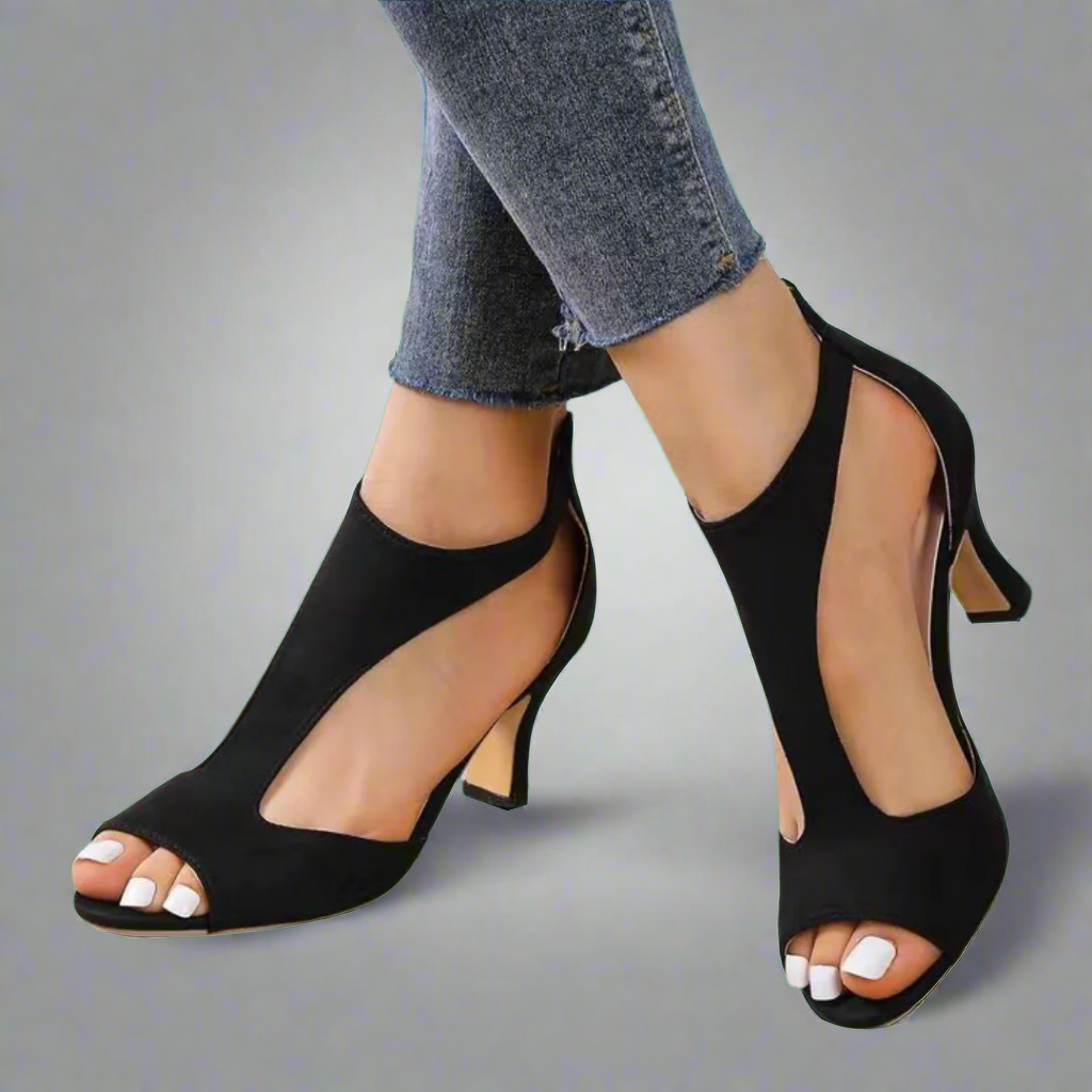 Heidra - Sandalias elegantes y confortables con tacón