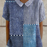 Alina - Blusa con Estampado Patchwork