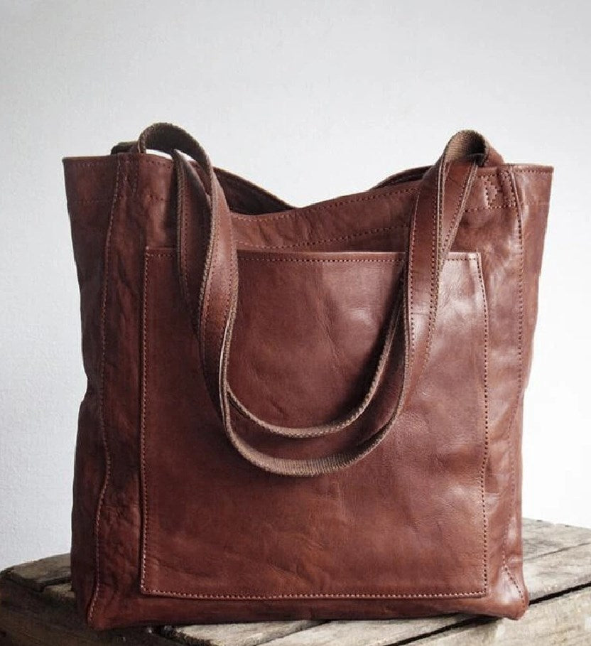 Elle - Bolso de ombro clássica em pele
