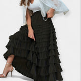 Falda Elegante con Detalle de Tulia
