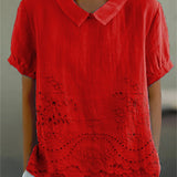 Liliana - Blusa Elegante con Bordado Floral