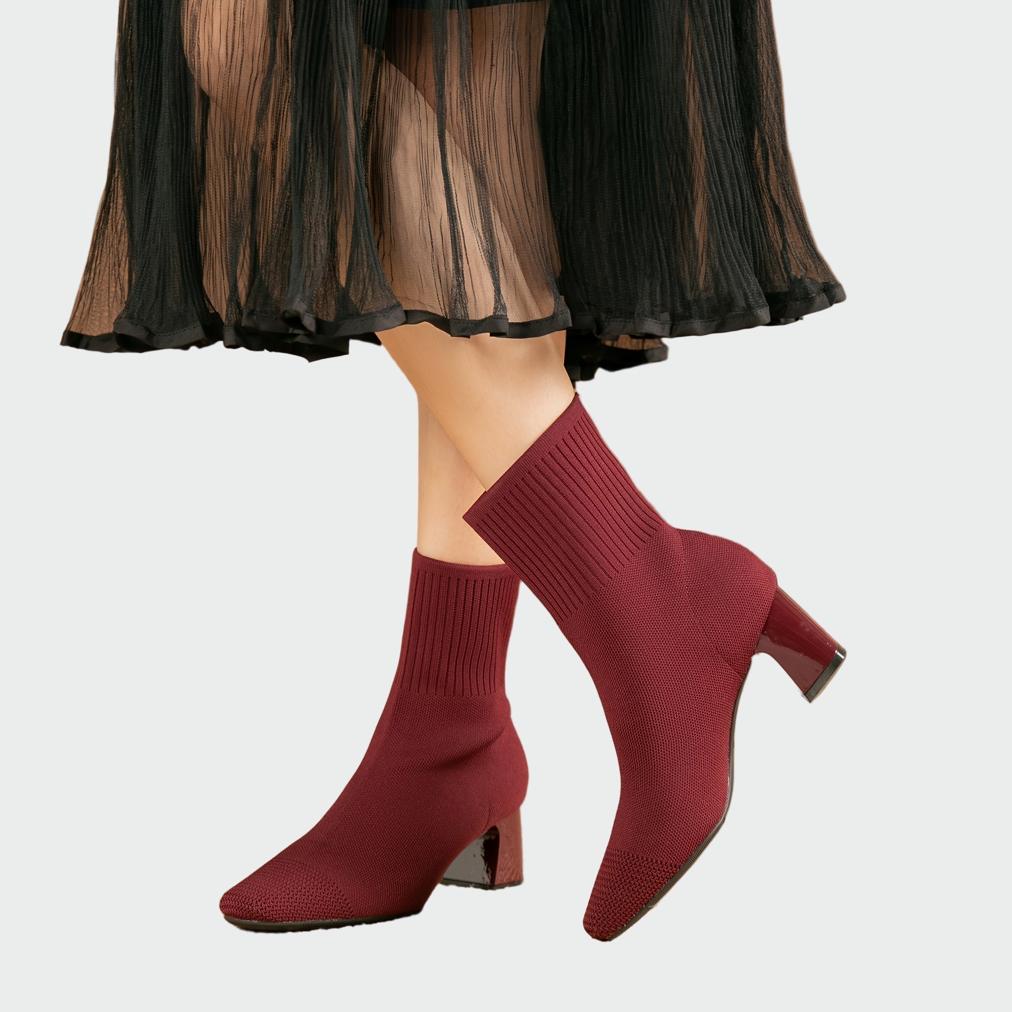 Botas ortopédicas de punto elegantes