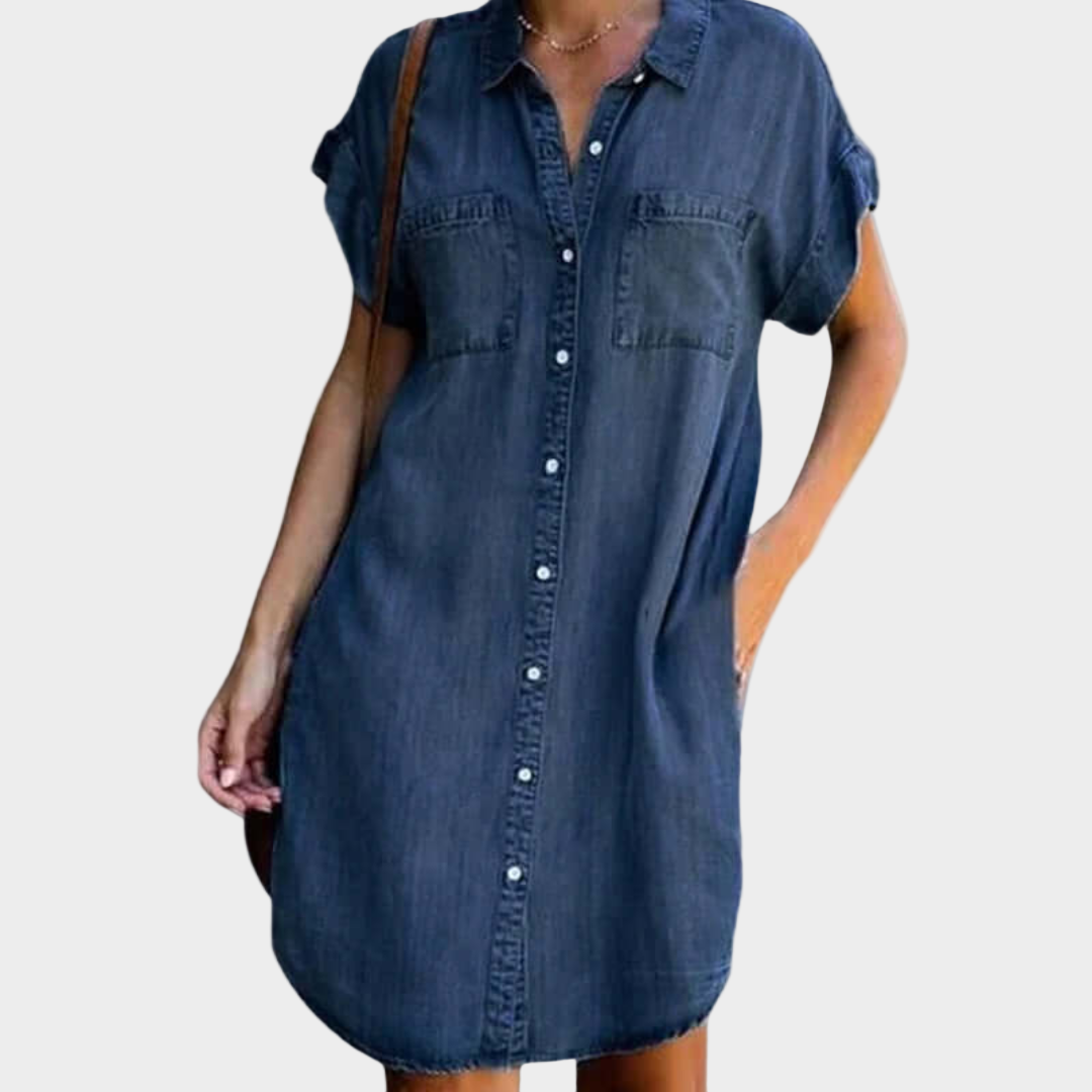 Vestido de denim desenfadado