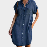 Vestido de denim desenfadado