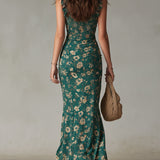 Zara - Vestido maxi bohemio retro