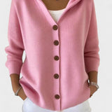 Felicia - Cardigan moderno con capucha