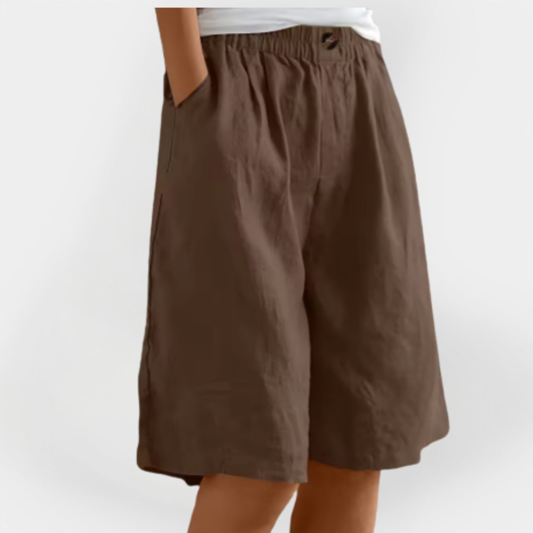 Pantalones de Lino con Bolsos para Valentina