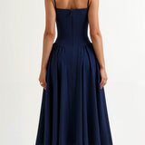 Odette - Vestido midi con corpete estructurado