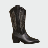 Botas de cowboy occidentales de piel para mujer