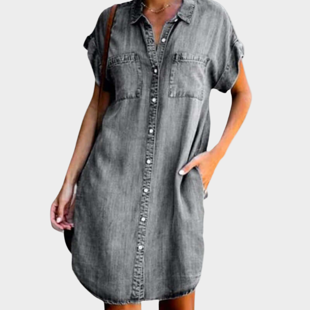Vestido de denim desenfadado