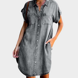 Vestido de denim desenfadado
