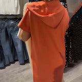 Sásquia - Vestido casual con capucha elegante