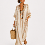 Caftán Dalia Beige Étnico
