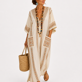 Caftán Dalia Beige Étnico