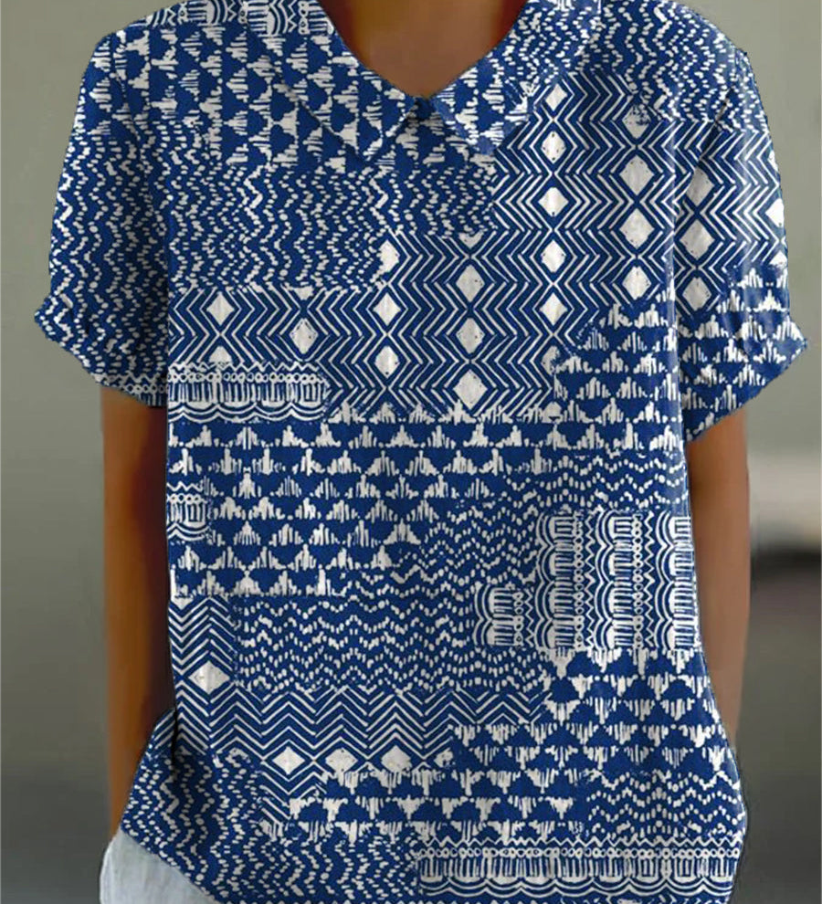 Ana - Camisa con Estampado Tribal