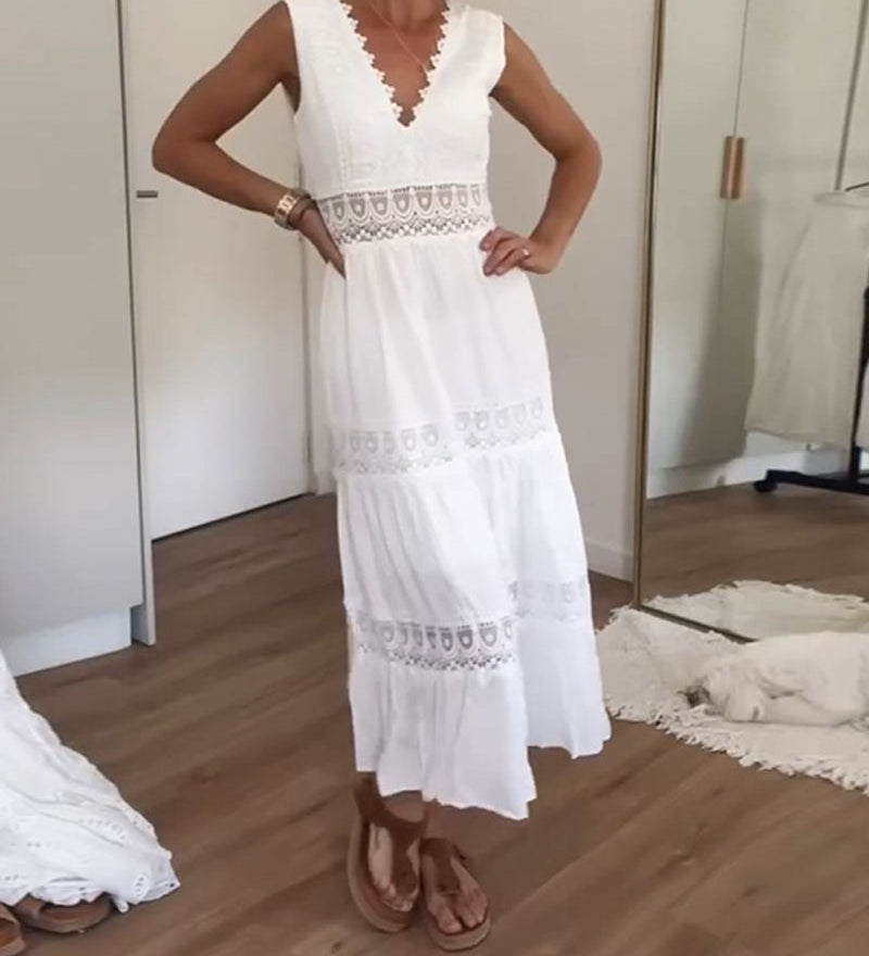 Kimberly - Vestido de Encaje con Escote en V