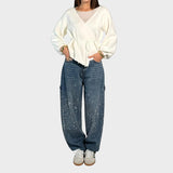 Valeria - Pantalones de mezclilla largos