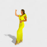 Lucía - Vestido flamenco neón