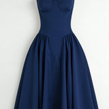 Odette - Vestido midi con corpete estructurado