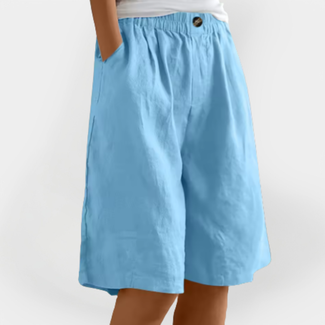 Pantalones de Lino con Bolsos para Valentina