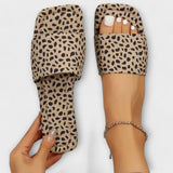 Elisabetta - Mocasines planos con estampado de leopardo