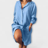 Clara - Blusa casual de lino elegante