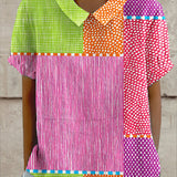 Zara - Camisa Colorida en Patchwork para Ella