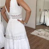Kimberly - Vestido de Encaje con Escote en V
