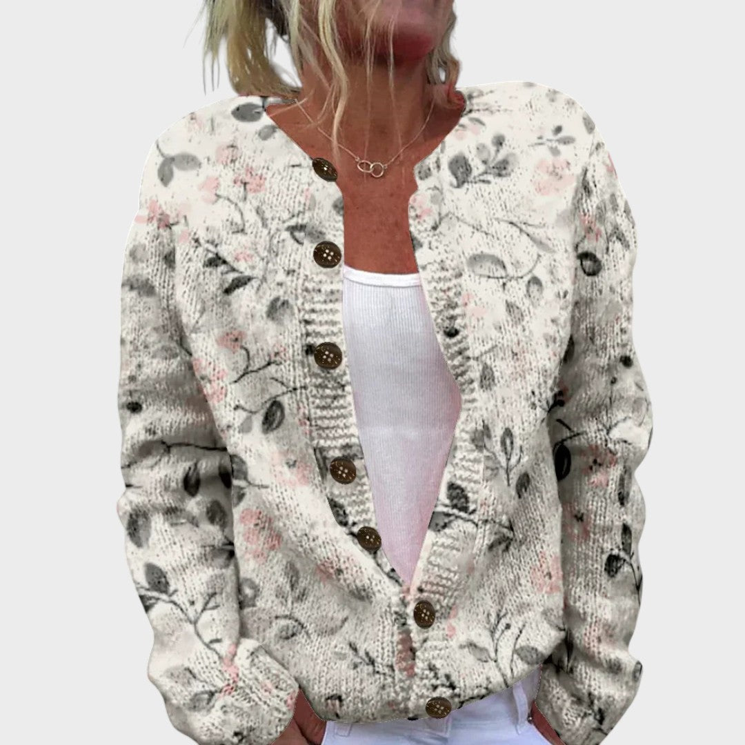 Margarita - Cardigan Floral de Otoño