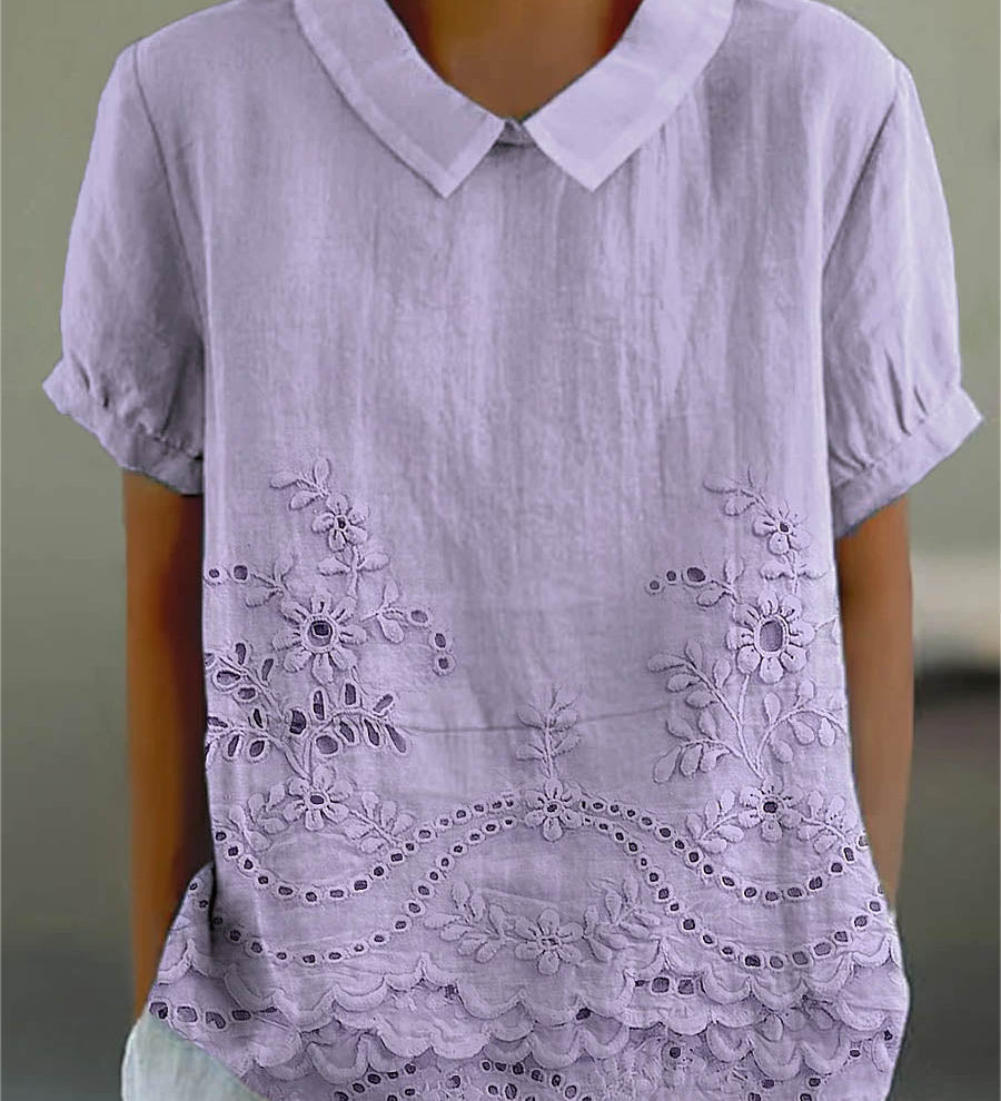 Liliana - Blusa Elegante con Bordado Floral