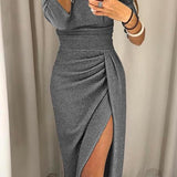 Natalia - Vestido chic con hombros al descubierto