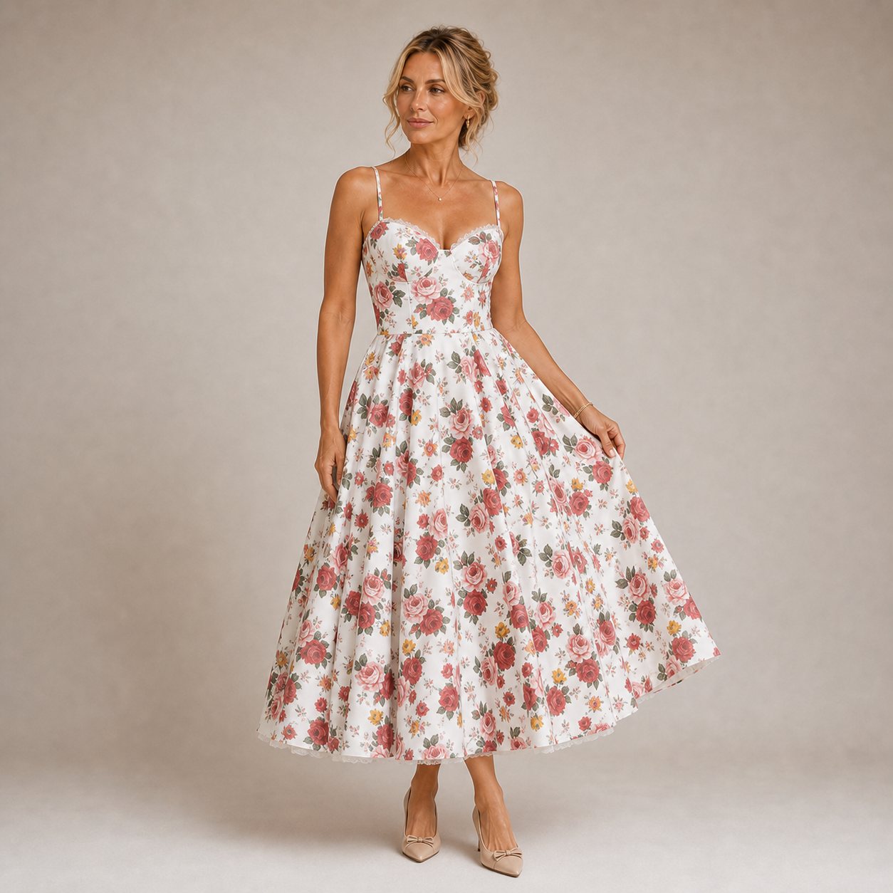 Ariela - Vestido Midi de Lujo