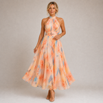 Aurora - Vestido con Escote en Acuarela Elegante